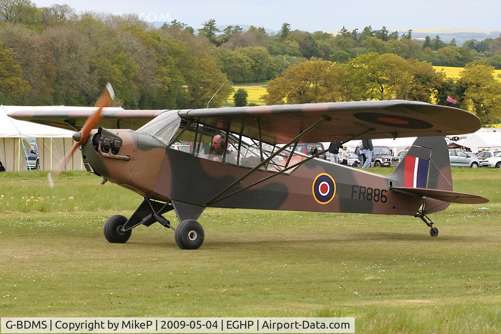 G-BDMS, 1944 Piper J3C-65 Cub Cub C/N 13049, Pictured during the 2009 Popham AeroJumble event.