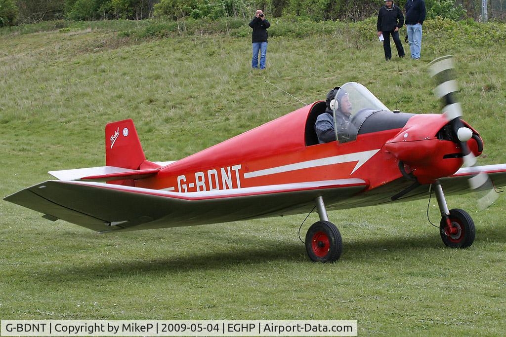 G-BDNT, 1957 Jodel D-92 Bebe C/N 397, Pictured during the 2009 Popham AeroJumble event.