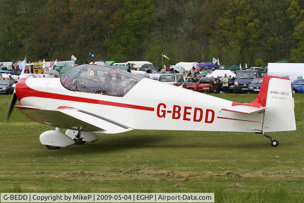 G-BEDD, 1958 Jodel D-117A C/N 915, Pictured during the 2009 Popham AeroJumble event.