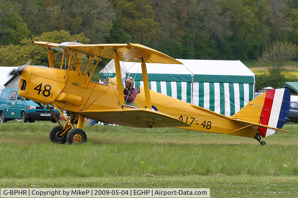 G-BPHR, 1940 De Havilland Australia DH-82A Tiger Moth C/N DHA45, Pictured during the 2009 Popham AeroJumble event.