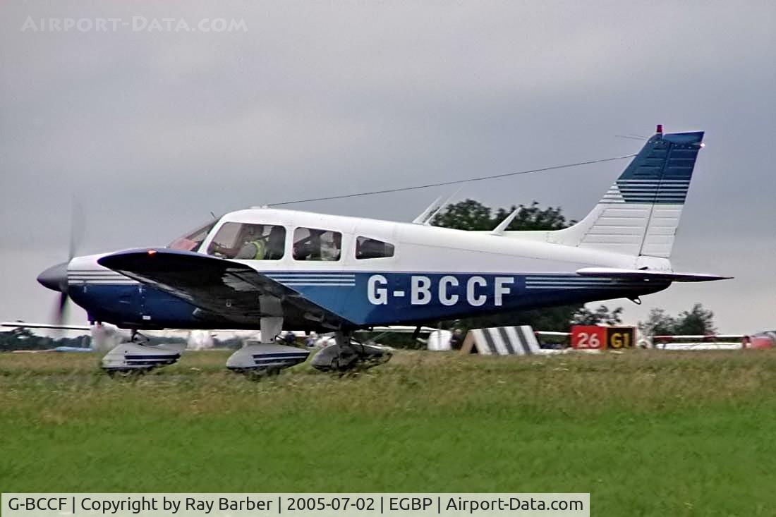 G-BCCF, 1973 Piper PA-28-180 Cherokee Archer C/N 28-7405069, Piper PA-28-180 Cherokee [28-7405069] Kemble~G 02/07/2005. PFA Fly In 2005 Kemble UK.