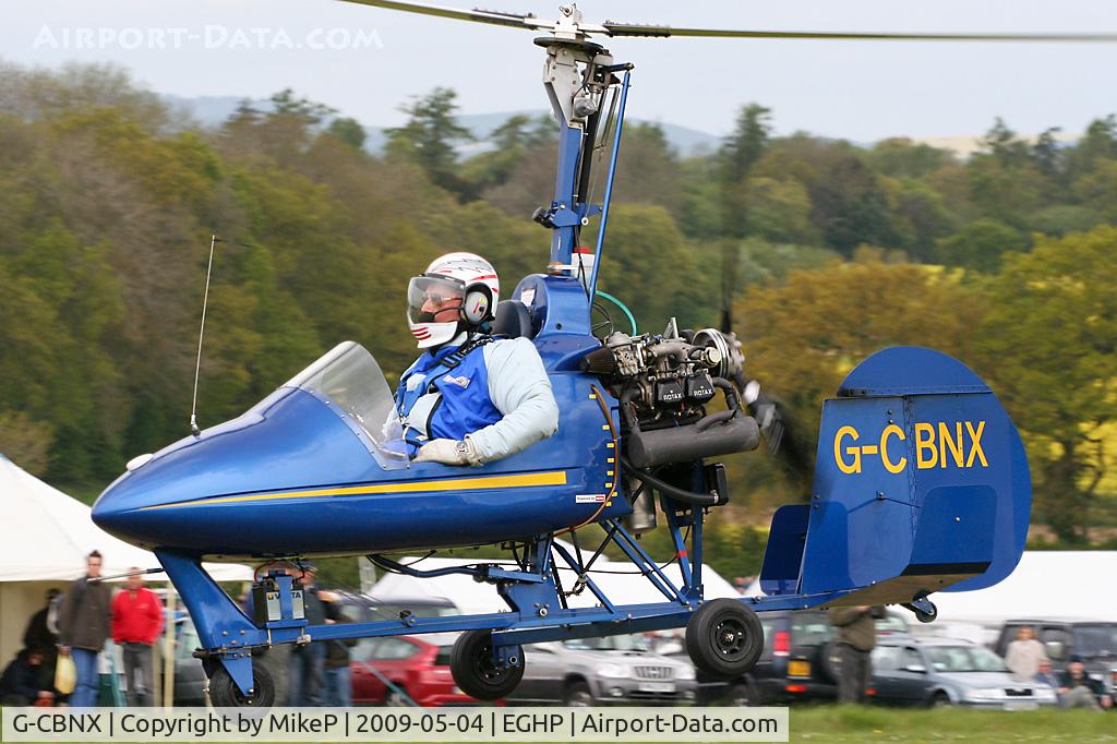 G-CBNX, 2002 Montgomerie-Bensen B-8MR Gyrocopter C/N PFA G/01A-1345, Pictured during the 2009 Popham AeroJumble event.