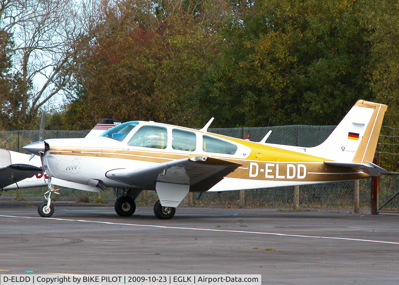 D-ELDD, 1979 Beech F33A Bonanza Bonanza C/N CE-869, DEPARTED AFTER TWO AND HALF HOUR STAY