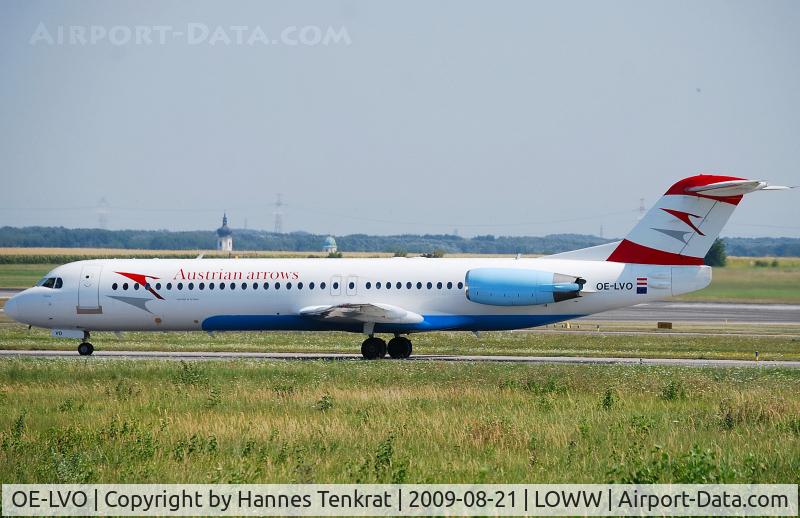 OE-LVO, 1993 Fokker 100 (F-28-0100) C/N 11460, Austrian arrows Fokker 100