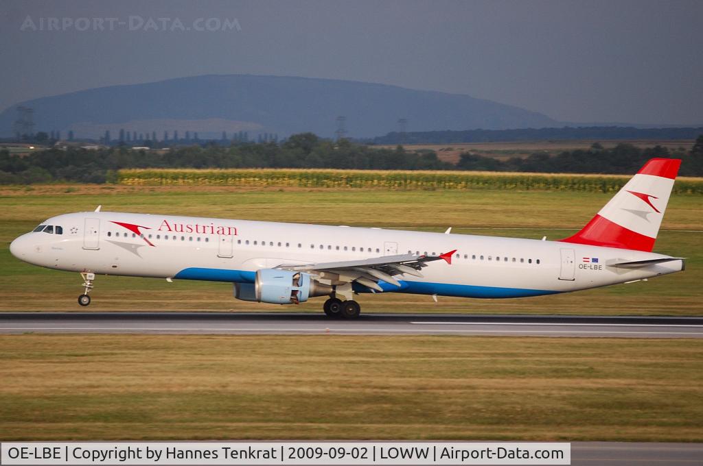 OE-LBE, 1998 Airbus A321-211 C/N 935, Austrian Airlines Airbus A321