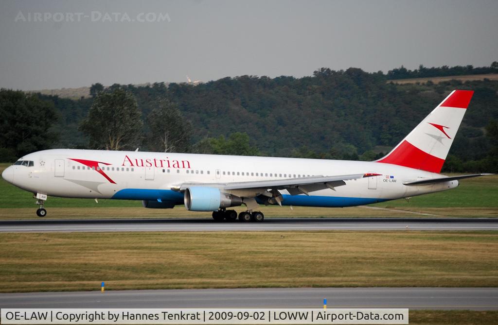 OE-LAW, 1992 Boeing 767-3Z9/ER C/N 26417, Austrian Airlines Boeing 767-300ER