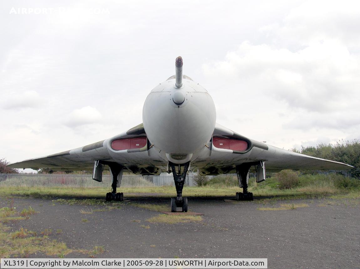 XL319, 1961 Avro Vulcan B.2 C/N Set 28, Avro 698 Vulcan B2. The first ex RAF Vulcan to pass into civilian ownership, 319 was flown into Sunderland Airport in February 1982 now the site of the UK's Nissan car plant. At the Noth East Aircraft Museum, Usworth, Sunderland, UK.