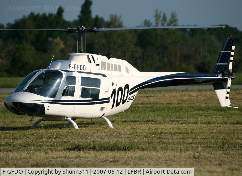 F-GFDO, Agusta AB-206B JetRanger II C/N 8531, Static display during Air Expo Airshow 2007