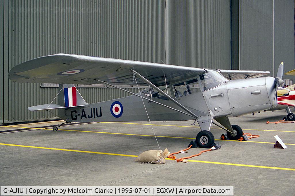 G-AJIU, 1947 Auster J-1 Autocrat C/N 2338, Auster 5J1. At RAF Waddington's Air Show in 1995.