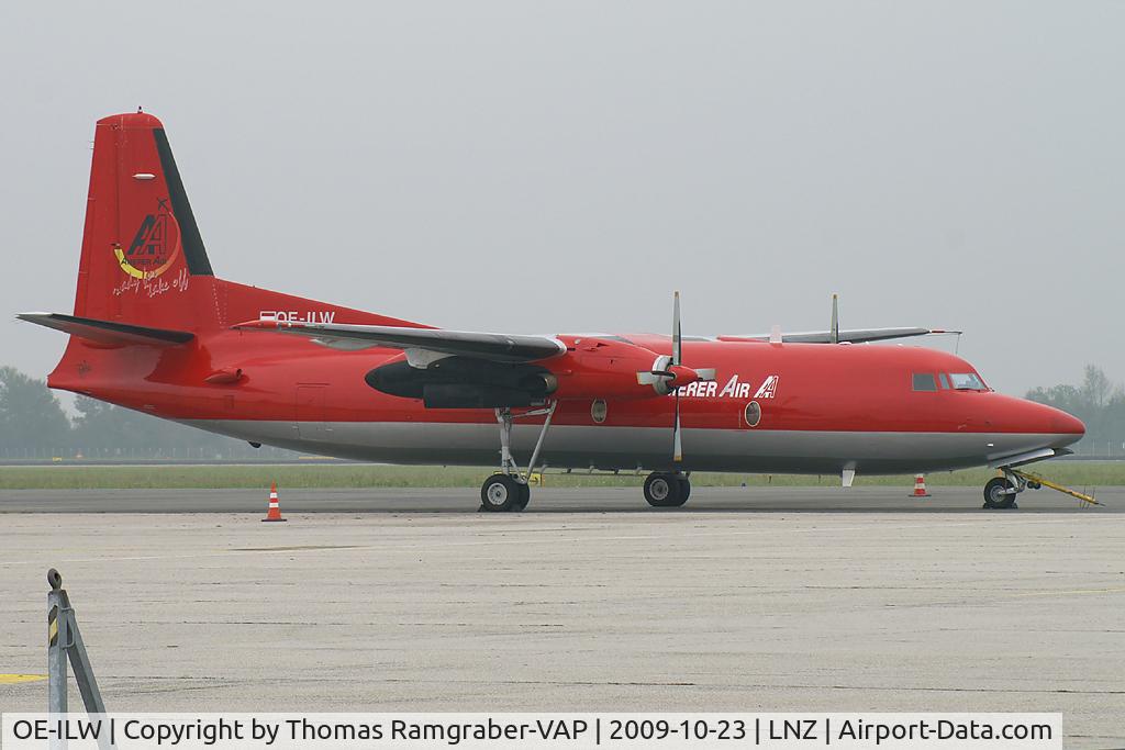 OE-ILW, 1985 Fokker F-27-500 Friendship C/N 10681, Amerer Air Fokker 27