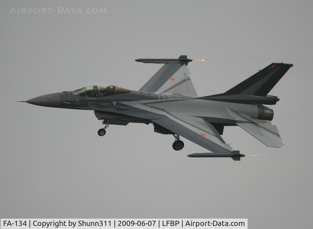 FA-134, SABCA F-16AM Fighting Falcon C/N 6H-134, Used as a demo aircraft during LFBP Open day 2009 but coming from Cazaux AFB