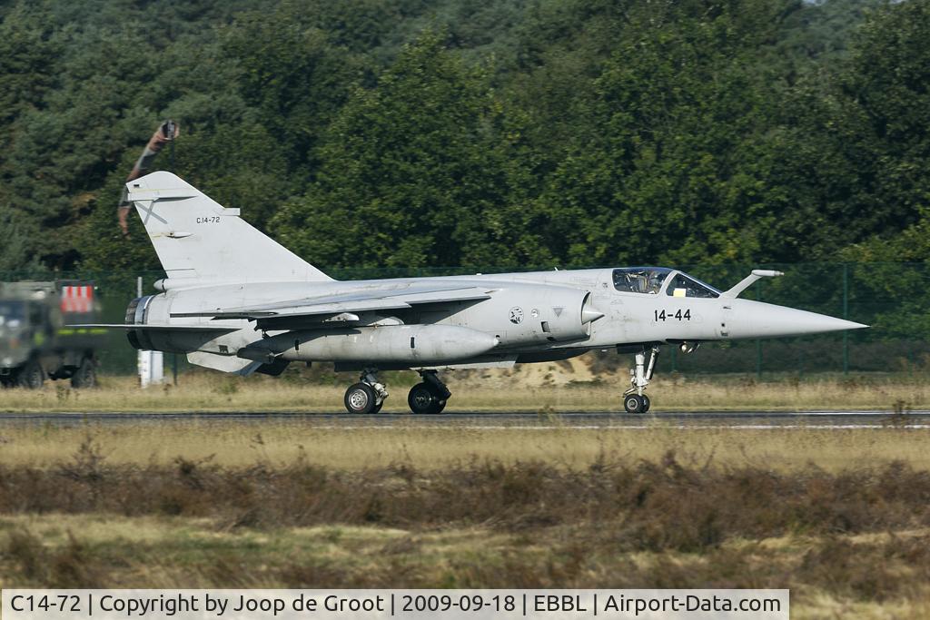 C14-72, Dassault Mirage F.1M C/N SPF172, take off during the 2009 NATO Tiger Meet