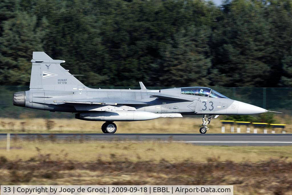 33, 2006 Saab JAS-39C Gripen C/N 39304, Hungarian participation on the NATO Tiger Meet 2009