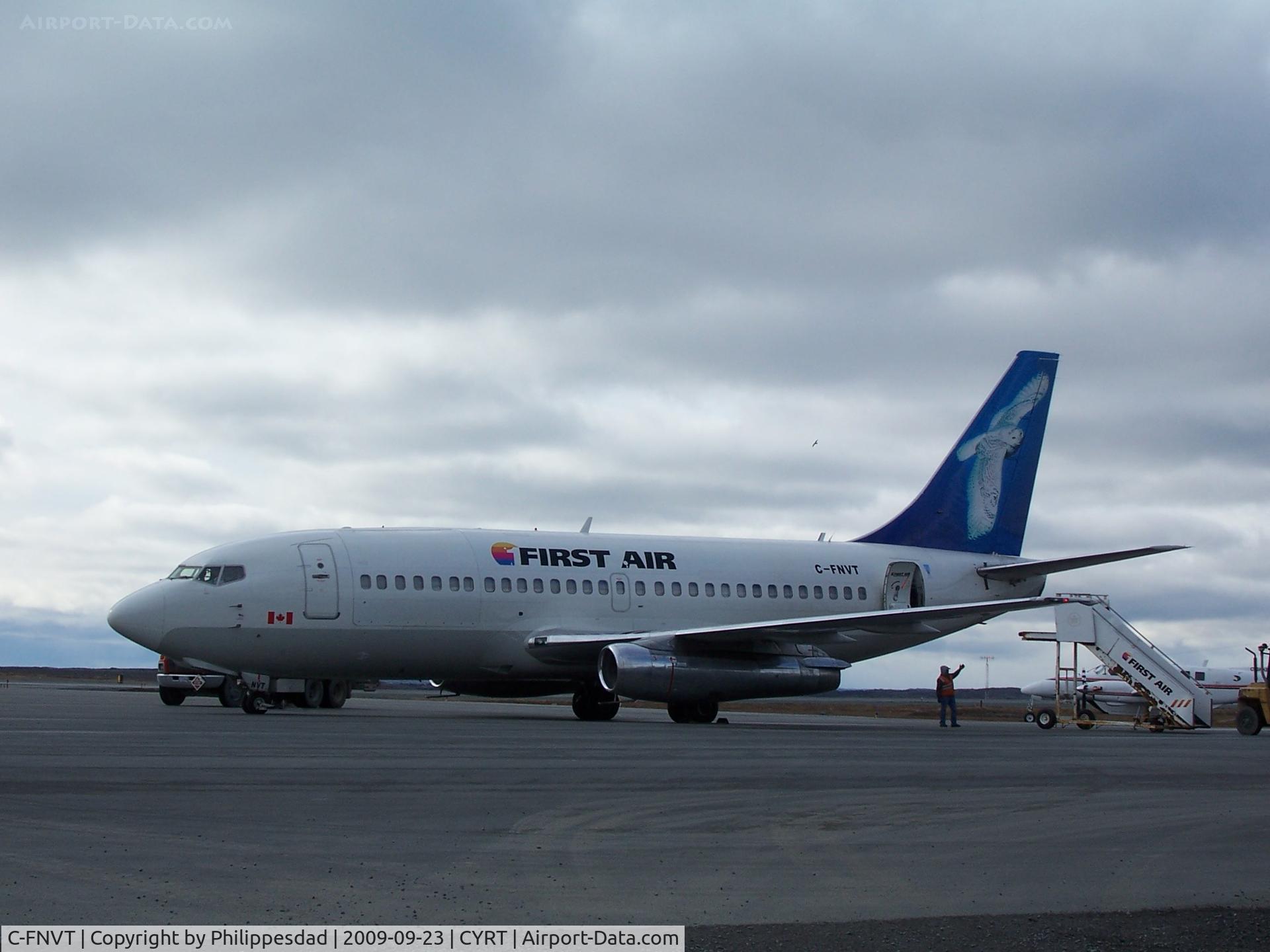 C-FNVT, 1975 Boeing 737-248C C/N 21011, C-FNVT at Rankin Inlet, NU 2009sep23