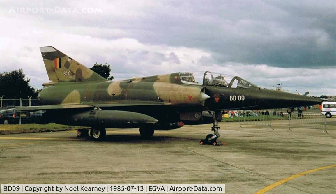 BD09, SABCA Mirage 5BD C/N 209, DASSAULT MIRAGE 5BD - R. Belgian AF
