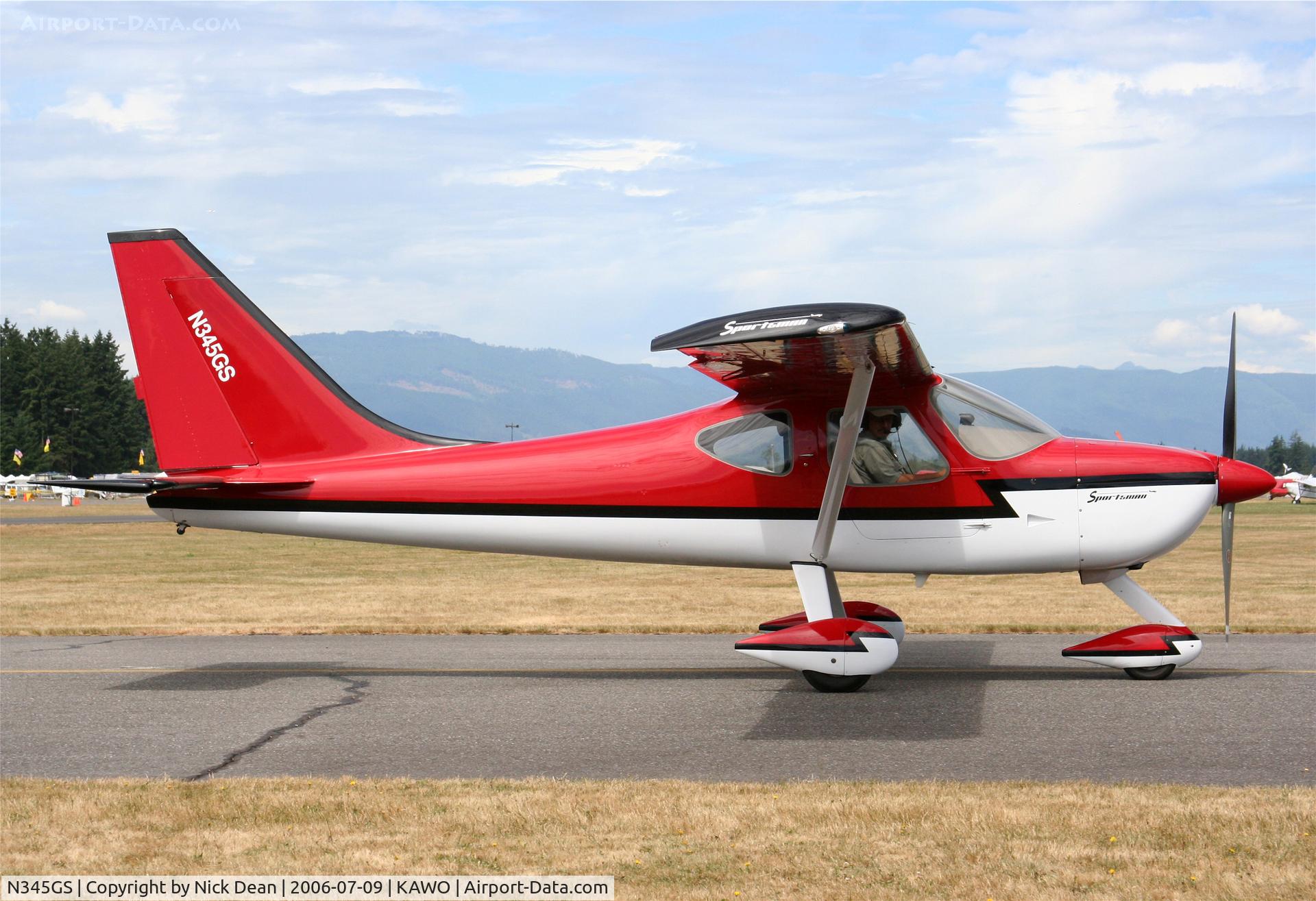 N345GS, 2003 Glasair GS-2 Sportsman C/N 7000, KAWO
