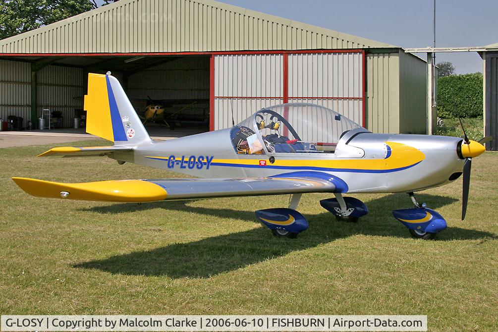G-LOSY, 2004 Aerotechnik EV-97 Eurostar C/N PFA 315-14161, AEROTECHNIK EV-97 EUROSTAR. At Fishburn Airfield, Co Durham, UK in 2006.