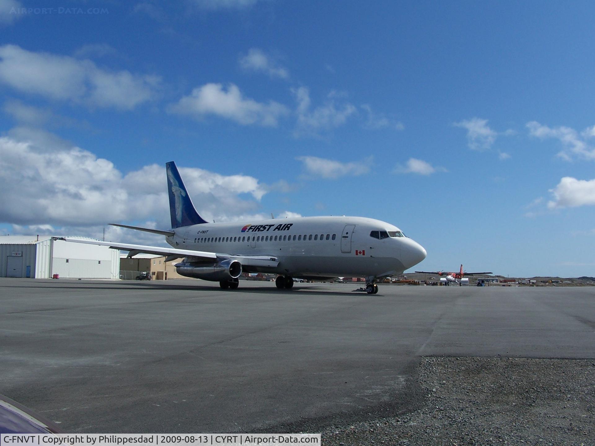 C-FNVT, 1975 Boeing 737-248C C/N 21011, C-FNVT departing Rankin Inlet, NU 2009aug13
