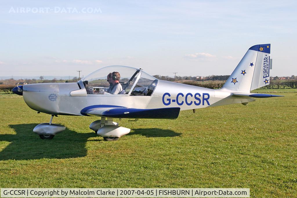 G-CCSR, 2004 Aerotechnik EV-97A Eurostar C/N PFA 315-14174, AEROTECHNIK EV-97A EUROSTAR. At Fishburn Airfield, Co Durham, UK in 2007.