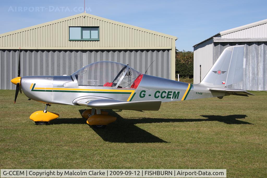 G-CCEM, 2003 Aerotechnik EV-97A Eurostar C/N PFA 315-13987, At Fishburn Airfield's Fly-In & Aero Jumble 2009.