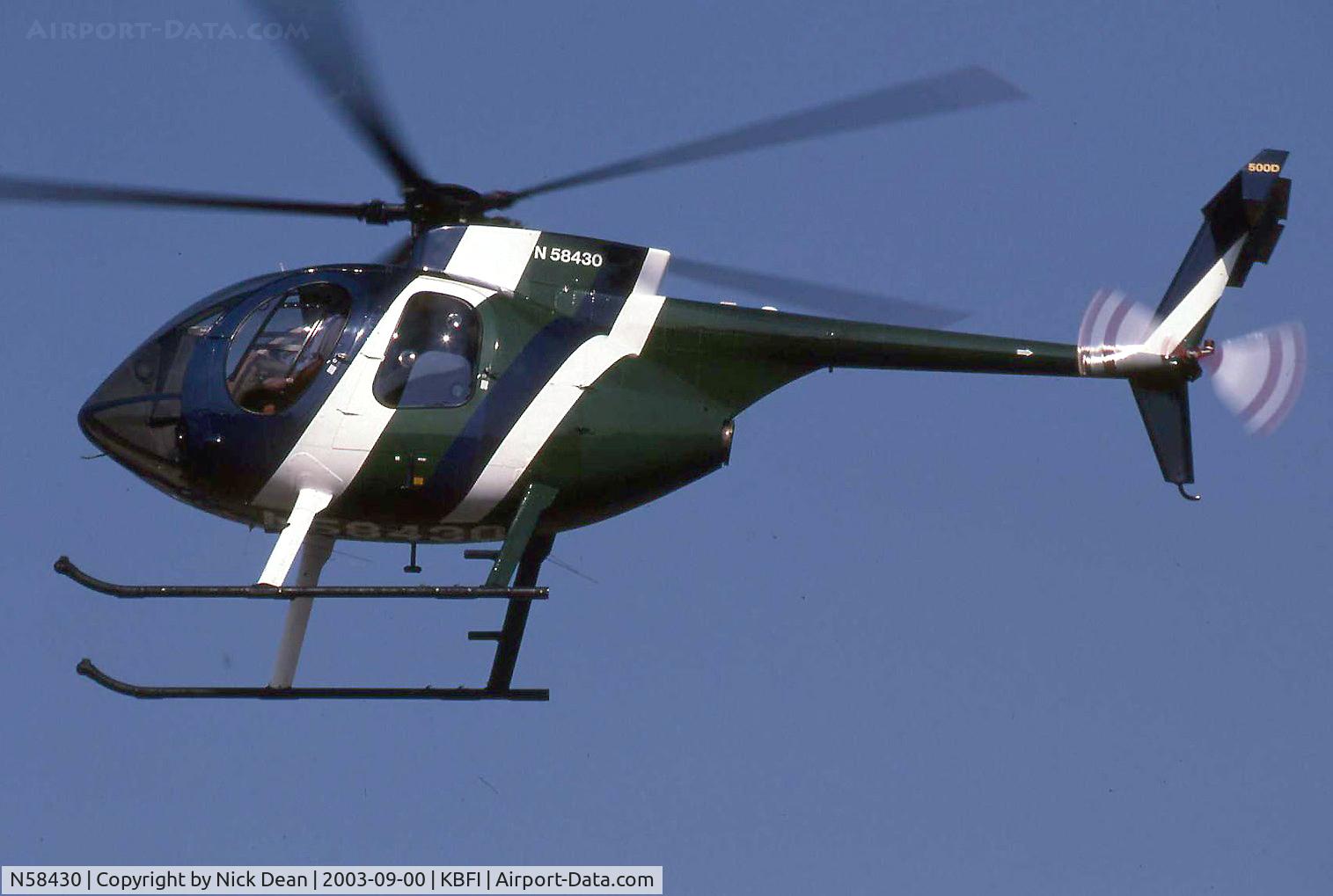 N58430, 1979 Hughes 369D C/N 1290636D, KBFI