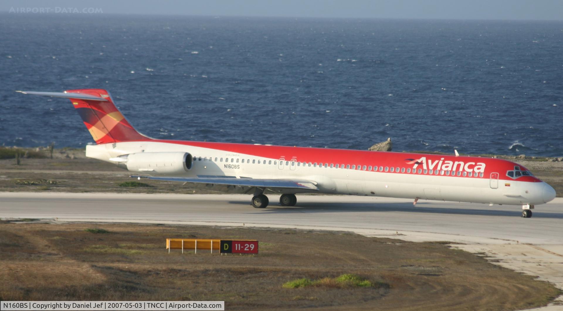 N160BS, 1994 McDonnell Douglas MD-83 (DC-9-83) C/N 53463, Just landed at tncc