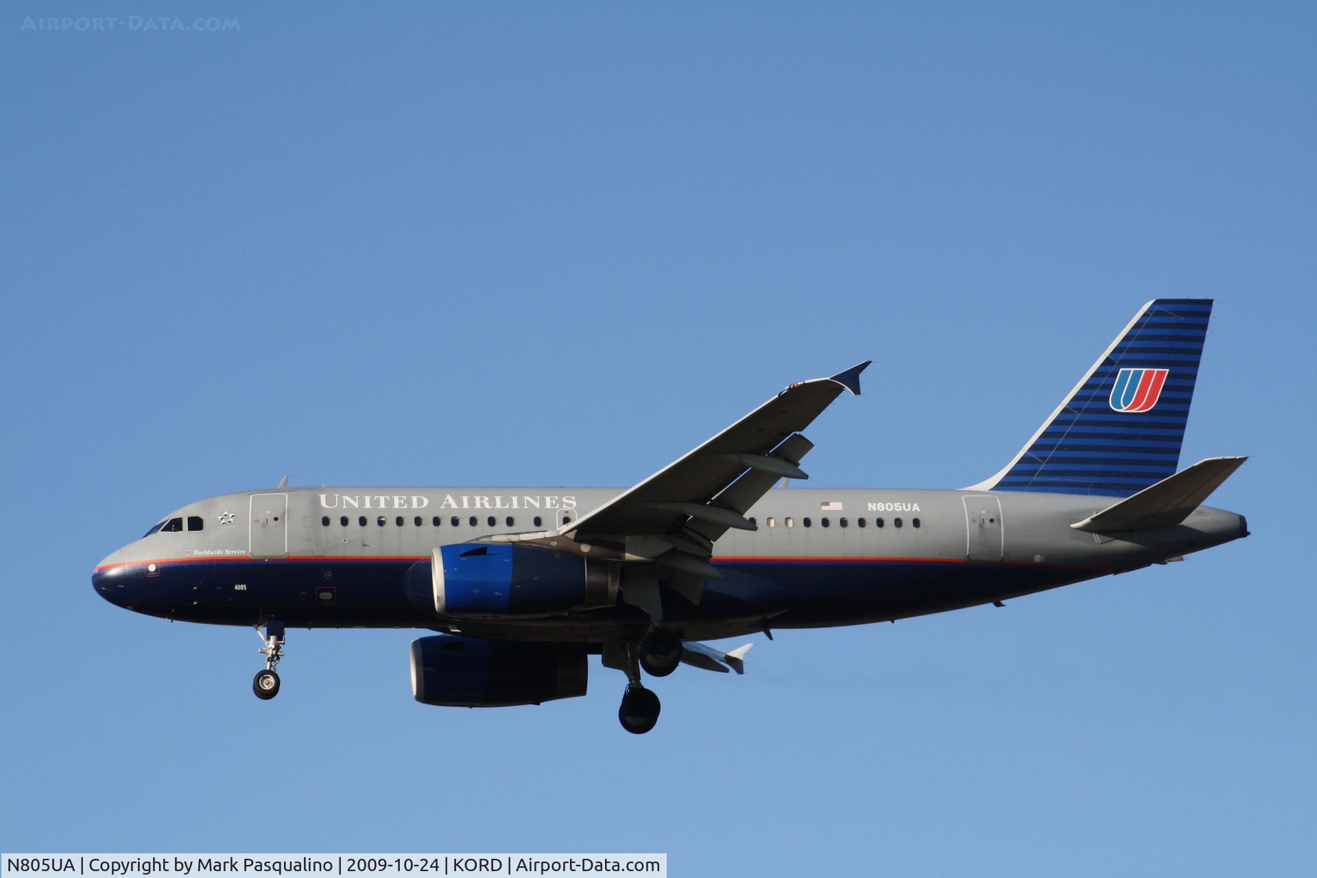 N805UA, 1998 Airbus A319-131 C/N 783, Airbus A319