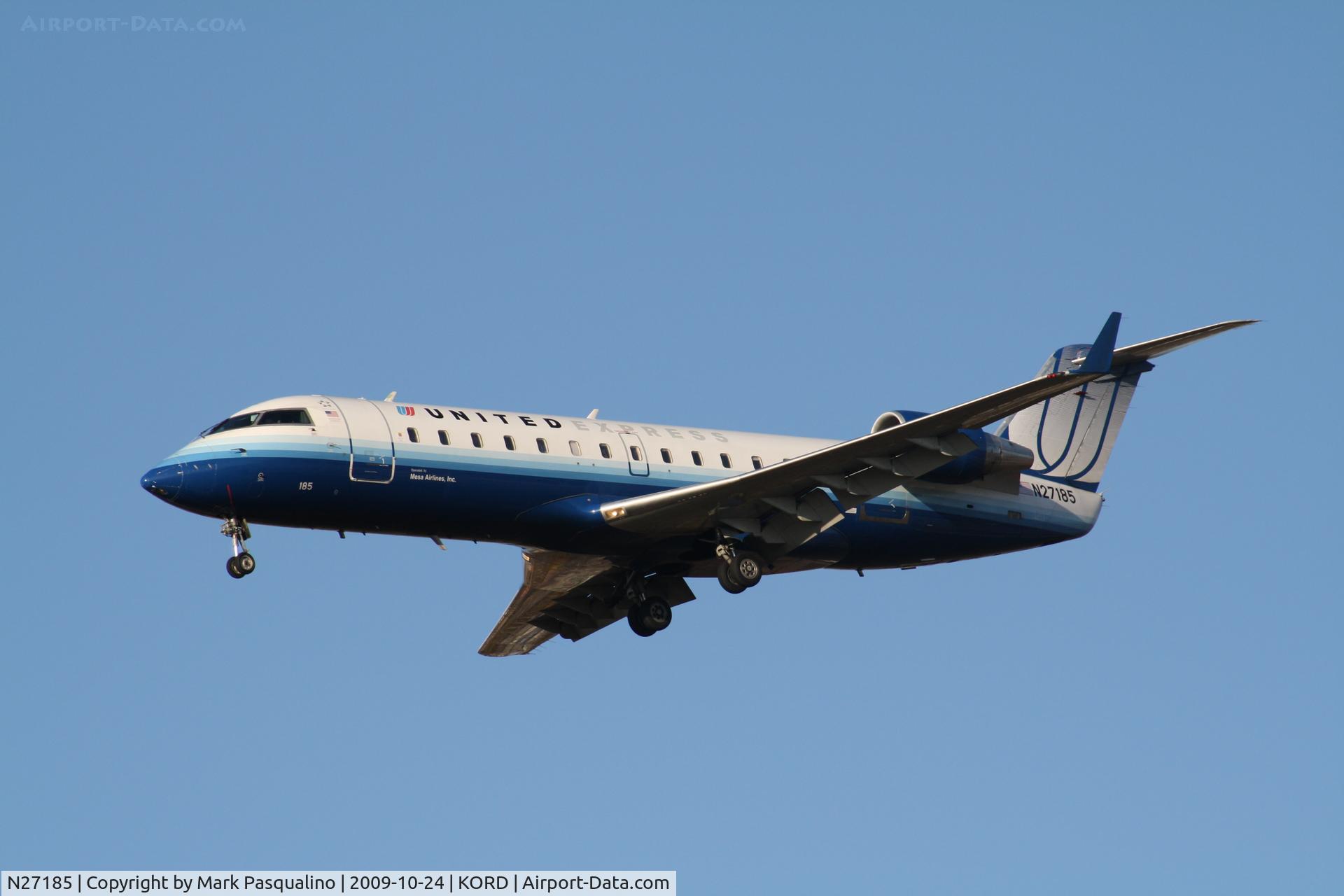 N27185, 1997 Canadair CRJ-200LR (CL-600-2B19) C/N 7185, CL-600-2B19