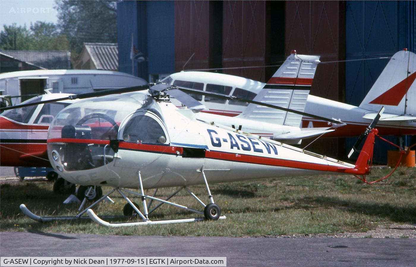 G-ASEW, 1963 Brantly B-2B C/N 308, EGTK