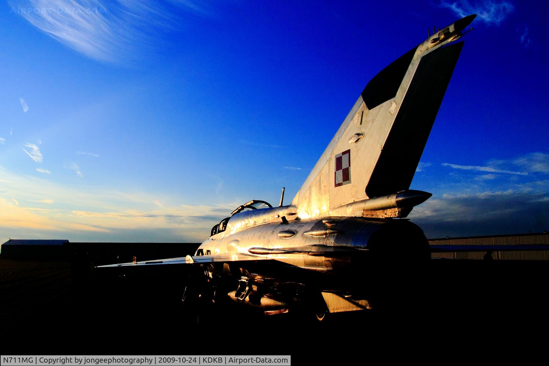 N711MG, 1973 Mikoyan-Gurevich MiG-21 C/N 5695175, Rear View