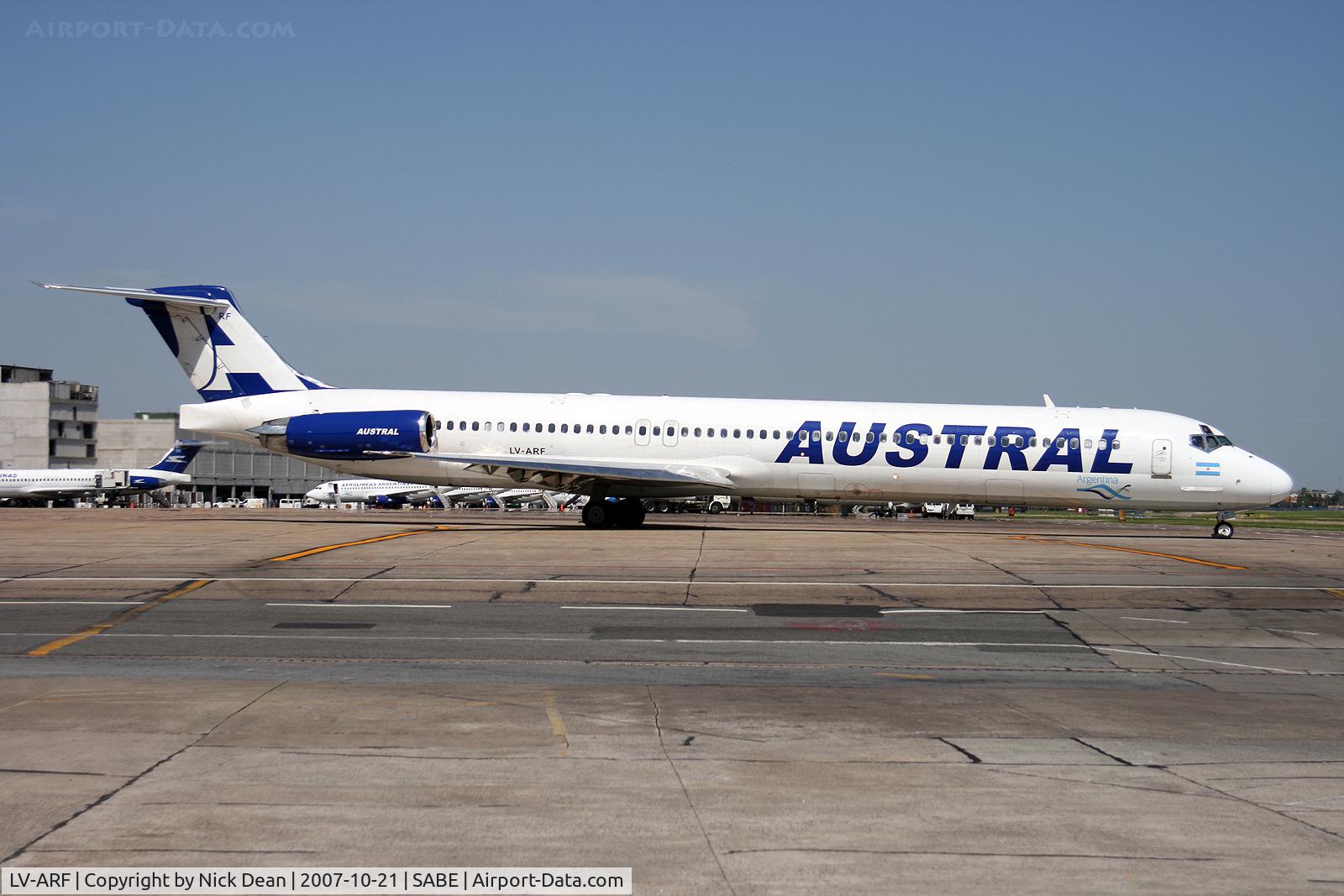 LV-ARF, 1985 McDonnell Douglas MD-83 (DC-9-83) C/N 49252, SABE
