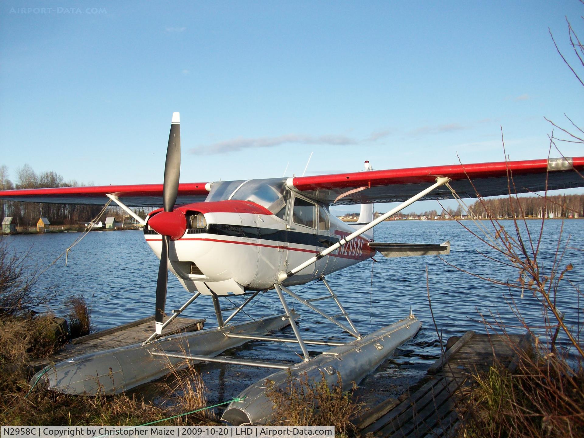N2958C, 1954 Cessna 180 C/N 30858, Lake Hood