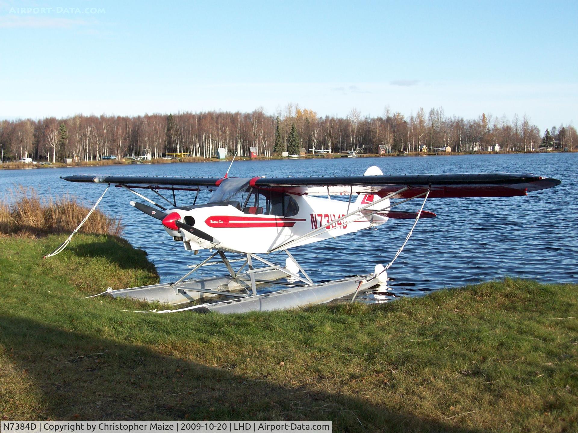 N7384D, 1957 Piper PA-18-150 Super Cub C/N 18-5749, Lake Hood