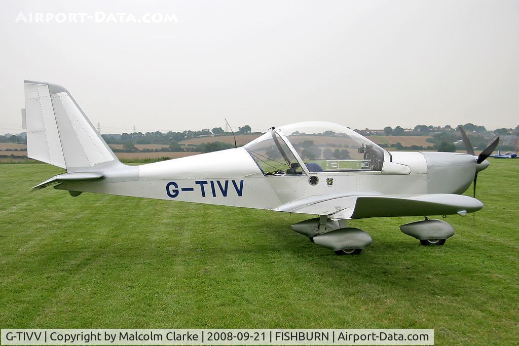 G-TIVV, 2005 Aerotechnik EV-97 Eurostar C/N PFA 315-14435, AEROTECHNIK EV-97 EUROST. At Fishburn Airfield, Co Durham, UK in 2008.