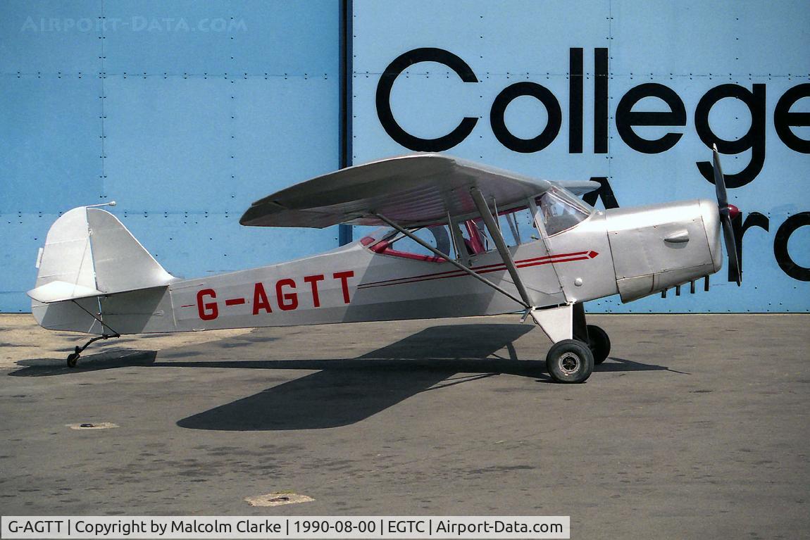 G-AGTT, 1945 Taylorcraft J-1 Autocrat C/N 1826, Taylorcraft J-1 Autocrat . Outside the College of Aeronautics hangar at Cranfield University.