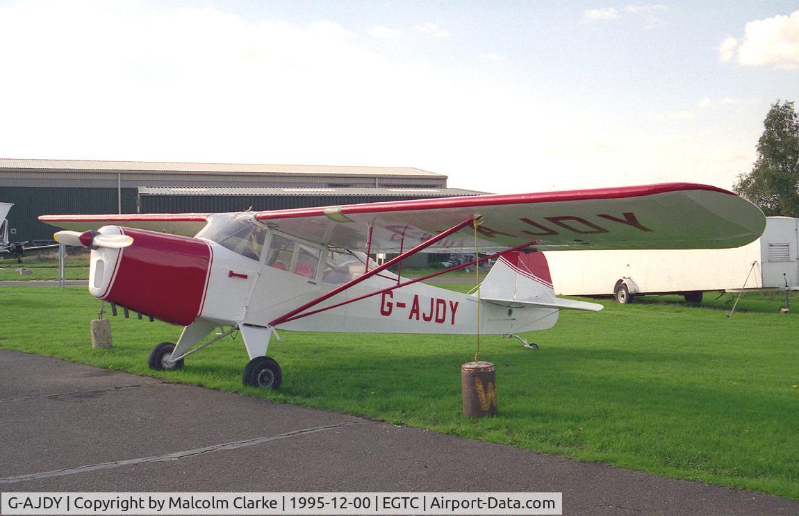 G-AJDY, 1946 Auster J-1 Autocrat C/N 2322, Auster 5J1. Built in 1946. Seen here at Cranfield Airfield, Beds, UK.