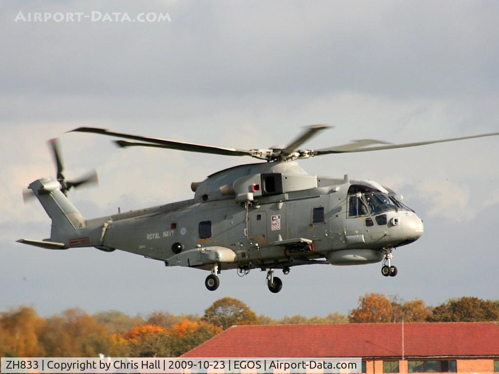 ZH833, 1999 AgustaWestland EH-101 Merlin HM2 C/N 50061/RN13, Agusta Westland EH-101 Merlin HM2, Royal Navy, 824 NAS