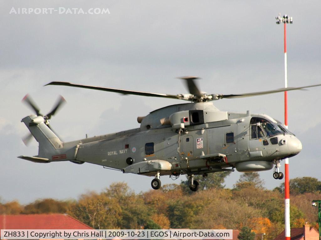 ZH833, 1999 AgustaWestland EH-101 Merlin HM2 C/N 50061/RN13, Agusta Westland EH-101 Merlin HM2, Royal Navy, 824 NAS