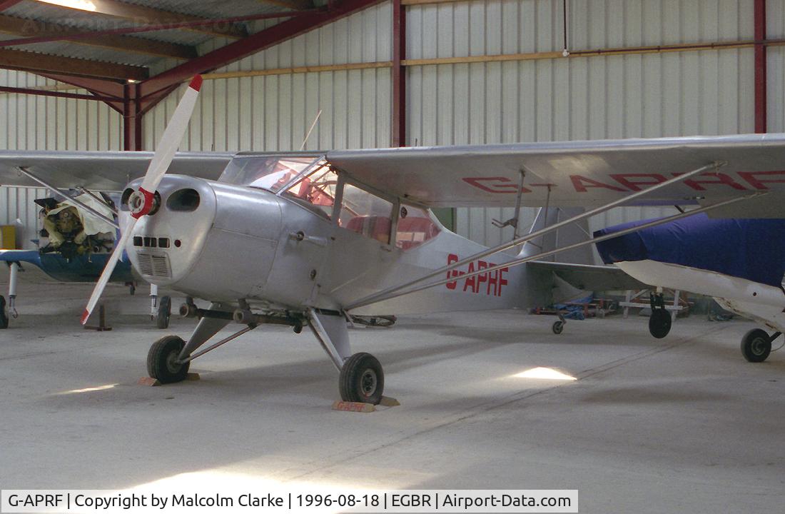 G-APRF, 1958 Auster 5A C/N 3412, Auster 5. Previously registered as VR-LAF.