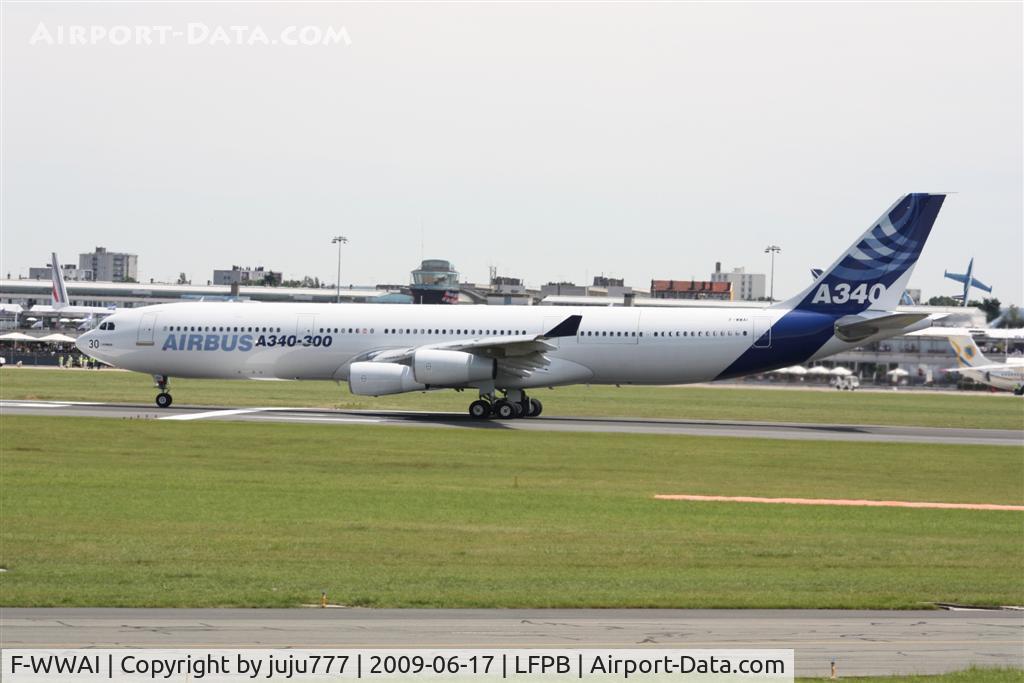 F-WWAI, 1991 Airbus A340-311 C/N 001, on display at le Bourget 2009