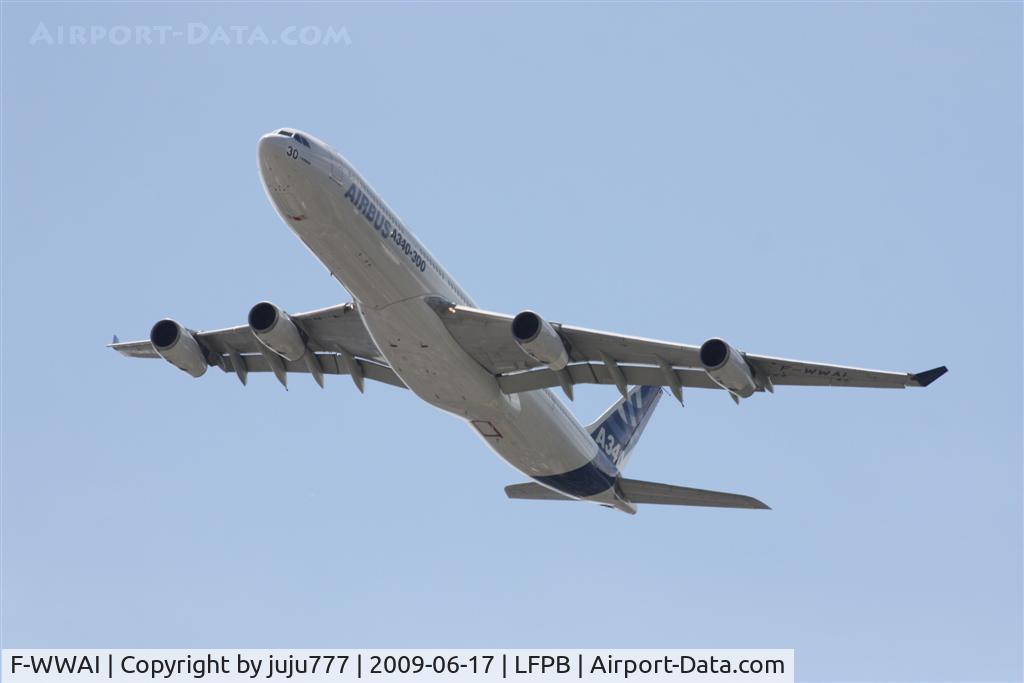 F-WWAI, 1991 Airbus A340-311 C/N 001, on display at le Bourget 2009