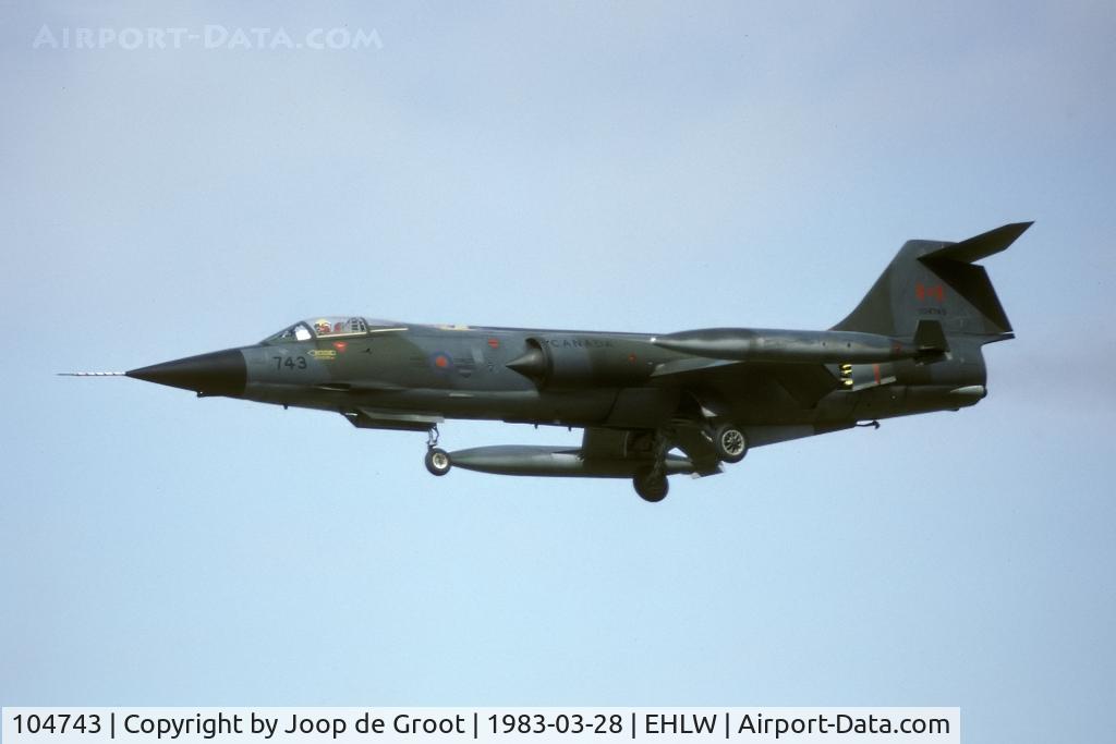 104743, Canadair CF-104 Starfighter C/N 683A-1043, 1 CAG participated in the 1983 Tacpol axercise with a couple of their Starfighters.
