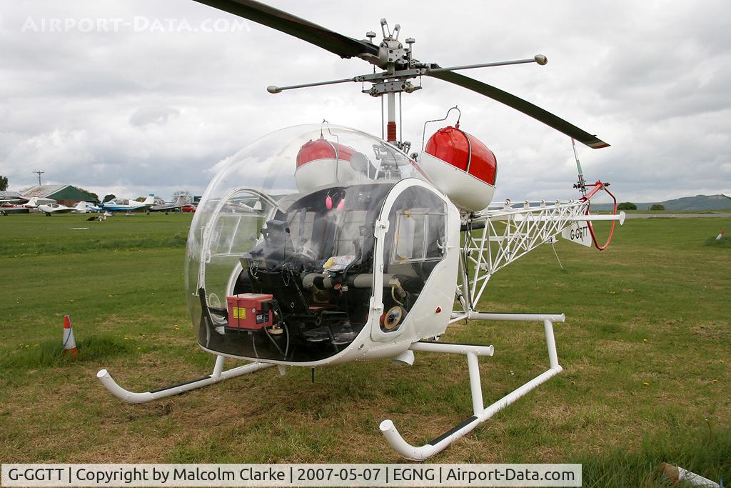 G-GGTT, 1970 Agusta AB-47G-4A C/N 2538, Agusta Bell 47G-4A. At Bagby Airfield's May Fly-In, May 7th 2007.
