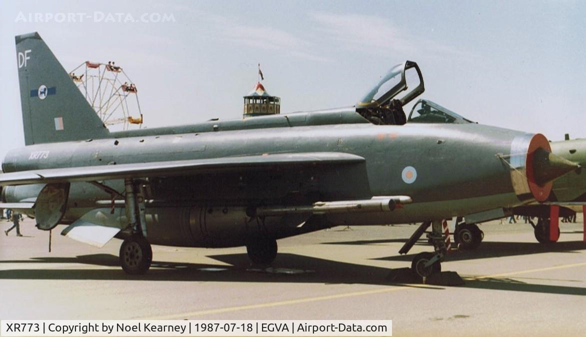 XR773, 1966 English Electric Lightning F.6 C/N 95238, Royal Air Force