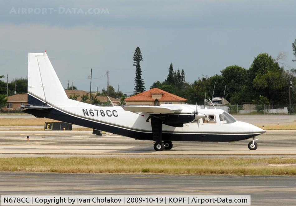 N678CC, 1980 Britten-Norman BN-2B-21 Islander C/N 858, Somewhat resembling a Rockwell commander
