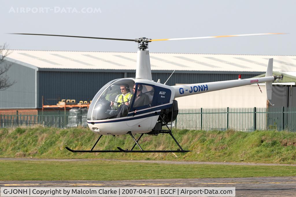 G-JONH, 1992 Robinson R22 Beta C/N 2170, Robinson R22 Beta at Sandtoft Airfield in 2007.