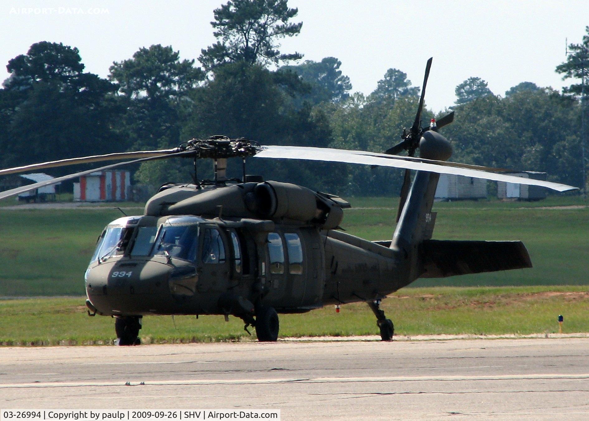 03-26994, 2003 Sikorsky UH-60L Black Hawk C/N 70-2789, At Shreveport Regional.