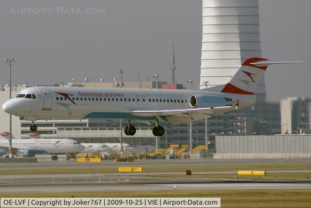 OE-LVF, 1993 Fokker 100 (F-28-0100) C/N 11483, Austrian arrows Fokker F-100