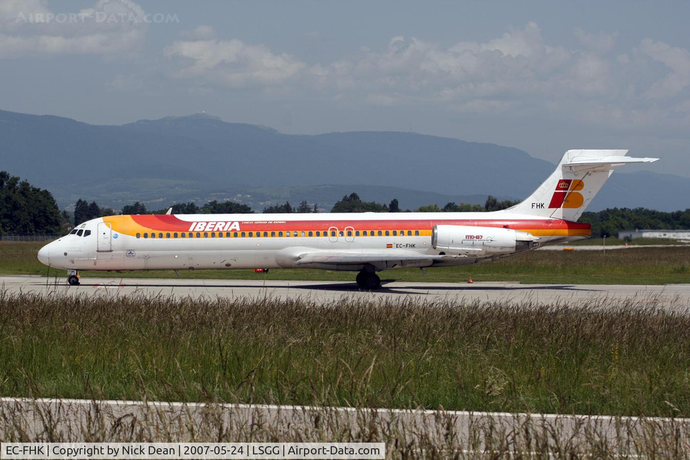 EC-FHK, 1991 McDonnell Douglas MD-87 (DC-9-87) C/N 53213, LSGG