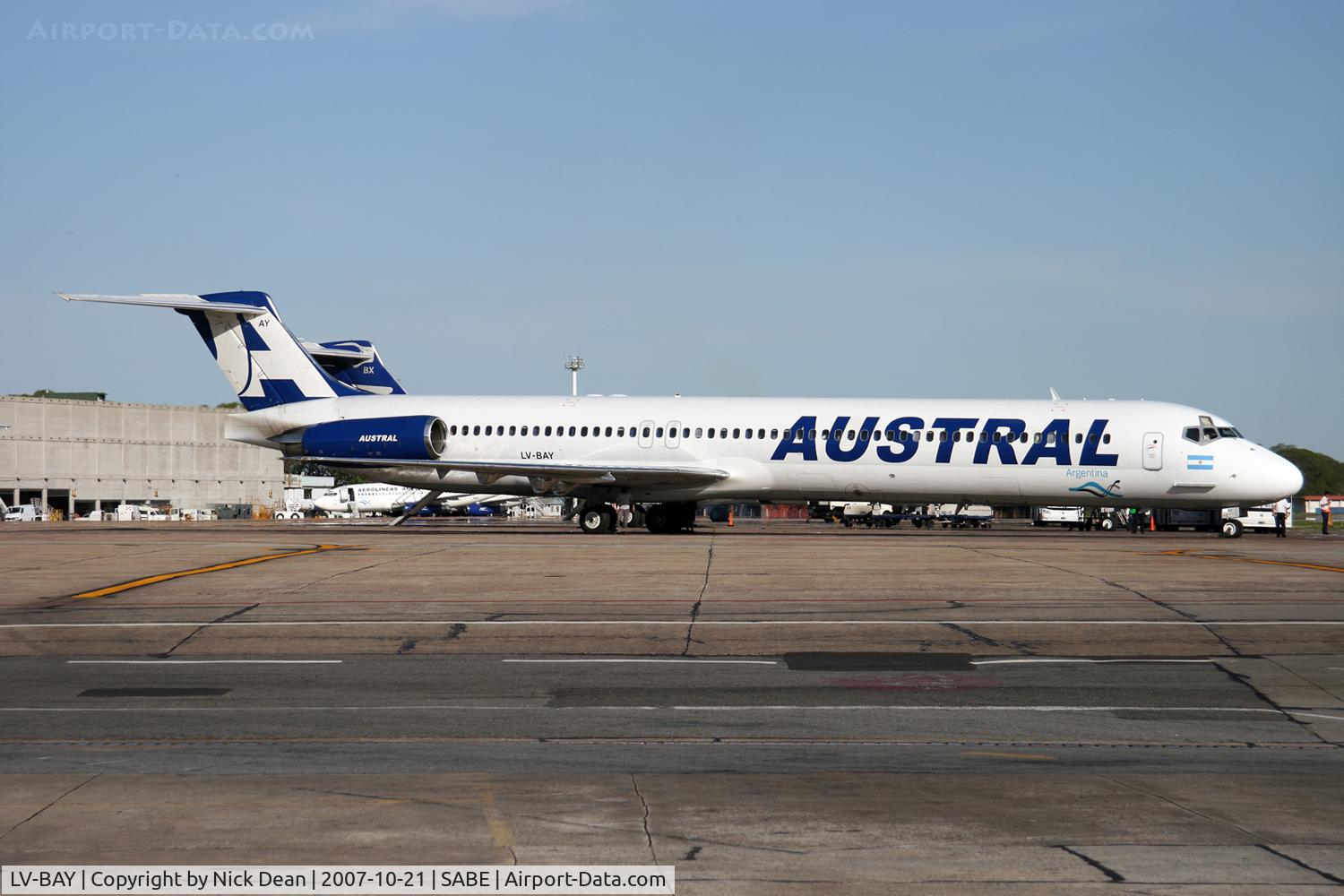 LV-BAY, 1985 McDonnell Douglas MD-83 (DC-9-83) C/N 49284, SABE